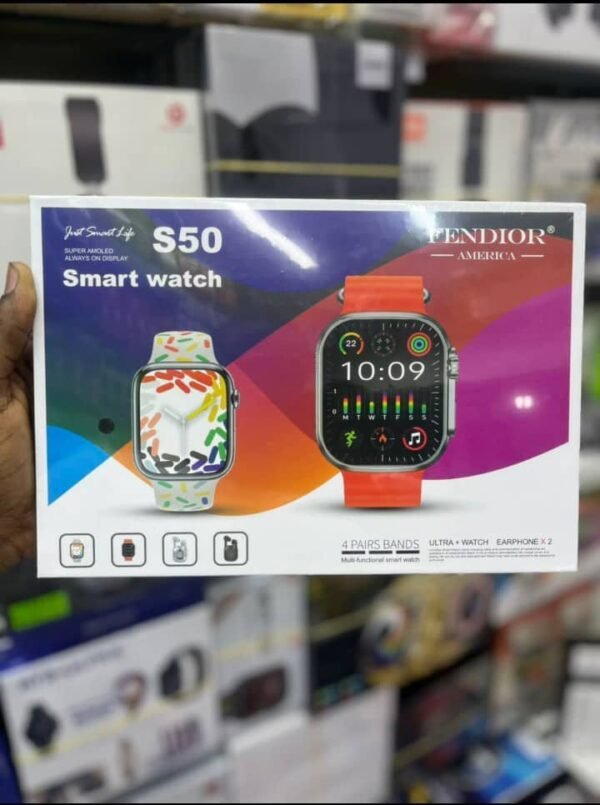 Montre S50 – montre connectée à Libreville avec appels Bluetooth et suivi santé