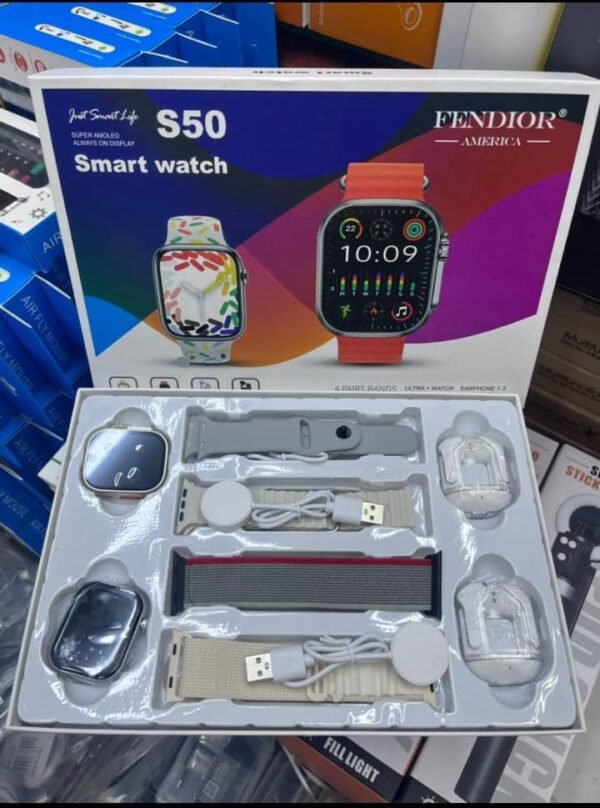 Montre S50 – montre connectée à Libreville avec appels Bluetooth et suivi santé