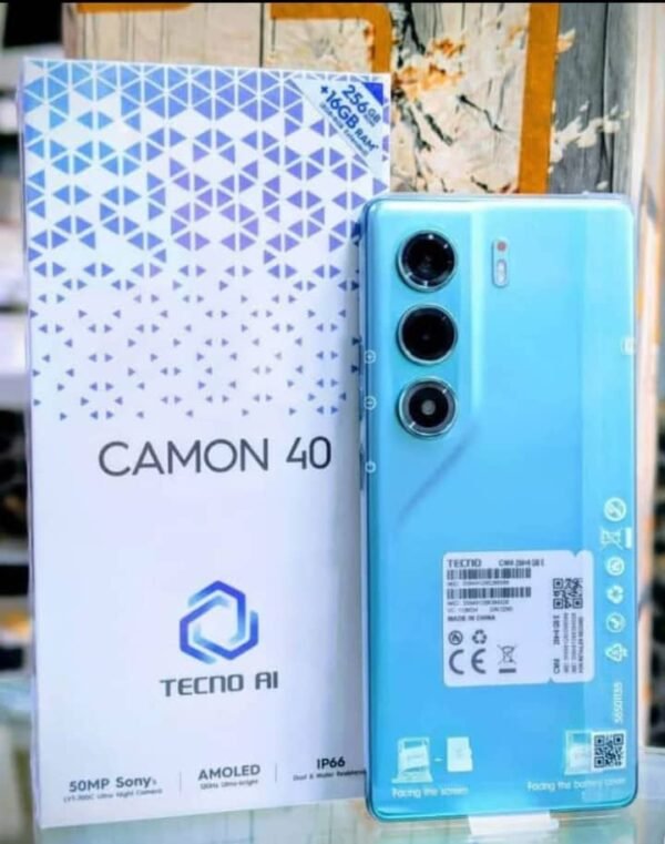 Tecno Camon 40 – téléphone pas cher à Libreville avec caméra performante
